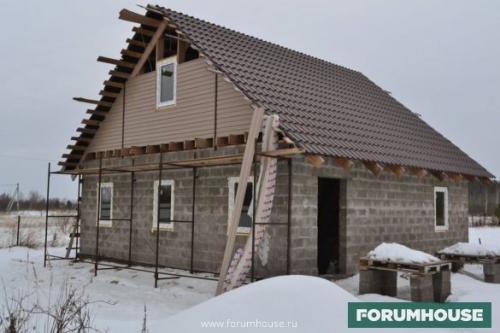 Бюджетный дом. Добротный дом размером 8х8 за 350 тыс. руб.