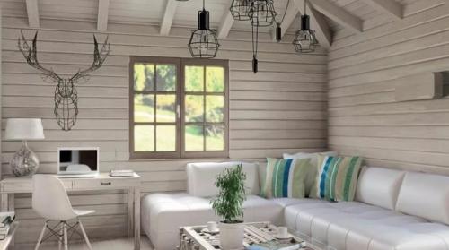 Дом из бруса варианты покраски. Чем и как покрасить брус внутри дома?