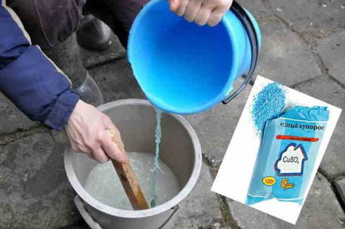 Обработка сруба медным купоросом. Какие еще методы нанесения медного купороса существуют