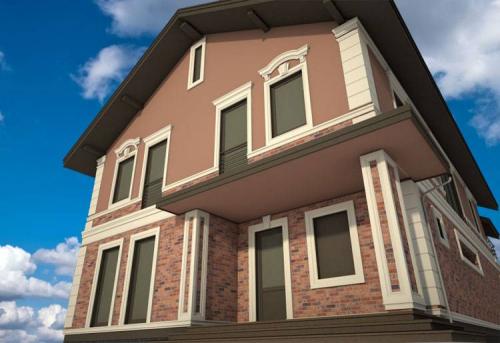 Как покрасить фасад дома в два цвета. Подобрать по 69+ фото модных сочетаний с крышей, декором, окнами, цоколем: комбинация, палитра, онлайн