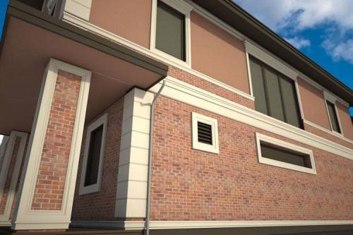 Как покрасить фасад дома в два цвета. Подобрать по 69+ фото модных сочетаний с крышей, декором, окнами, цоколем: комбинация, палитра, онлайн