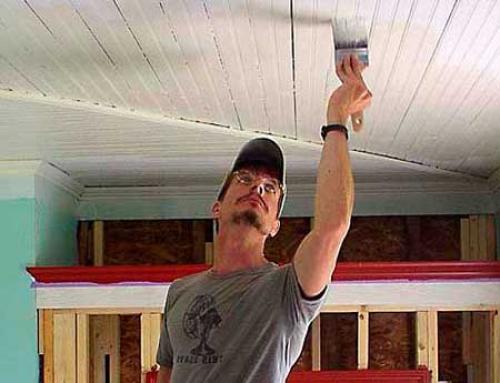 Покрасить деревянный дом внутри. Декоративные средства 17