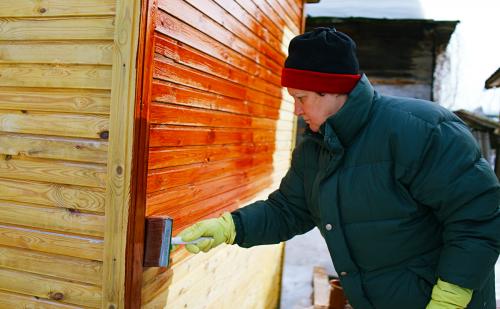 Обработка деревянной вагонки внутри дома. Подготовка