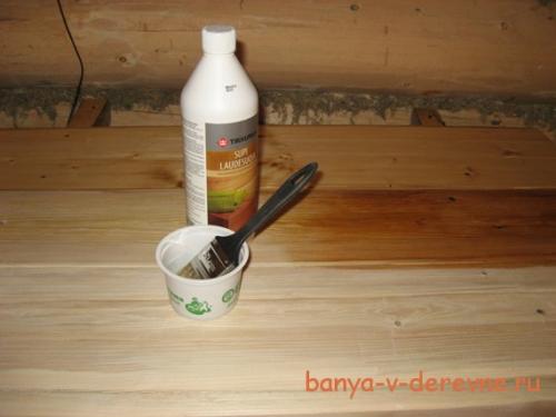 Пропитка для бани и сауны с воском. Обзор популярных защитных составов для полков