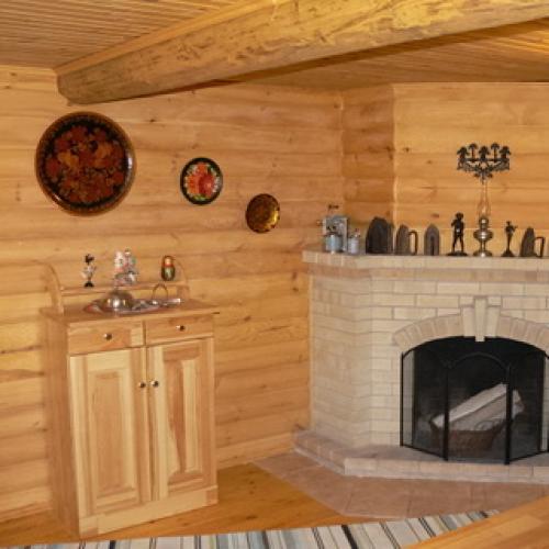 Отделка бани внутри вагонкой делается на деревянный брус. Подготовка помещения 14