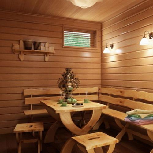 Отделка бани внутри вагонкой делается на деревянный брус. Подготовка помещения 13