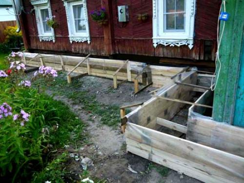 Ленточный фундамент старого дома. Какой фундамент можно подвести под дом 04