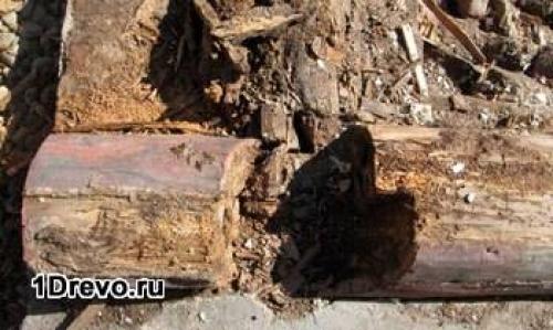Гидроизоляция нижнего венца сруба. Защита нижнего венца при укладке