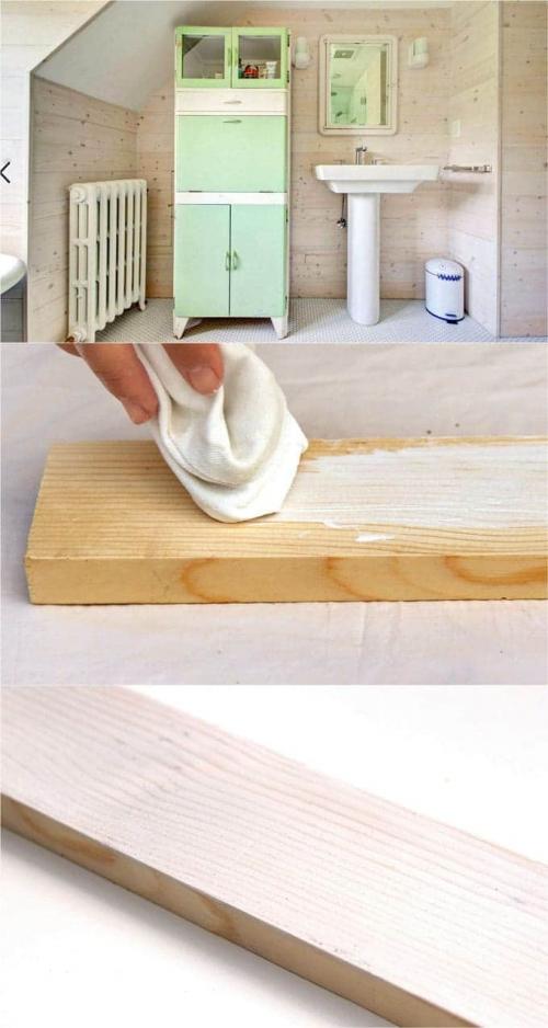 Покраска дерева с сохранением текстуры.