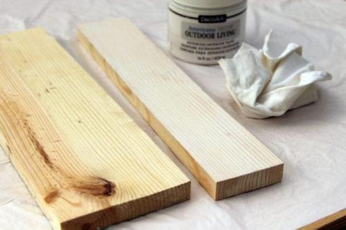 Покраска дерева с сохранением текстуры.