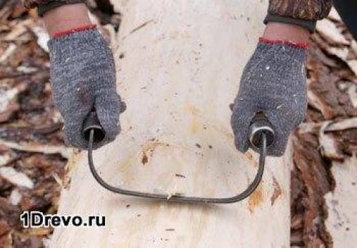 Обработка сруба бани внутри и снаружи. Химическая обработка