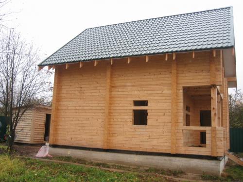 Дом из бруса через 5 лет. У кого дом из сухого профилированного бруса?