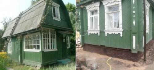 Как поднять дом своими руками. Как поднять дом на домкратах для замены фундамента 02 Как поднять дом своими руками. Как поднять дом на домкратах для замены фундамента 02