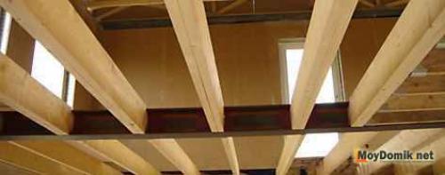 Сращивание досок по длине для балок перекрытия. Расчет длины и сечения стропил, подготовка материала 01