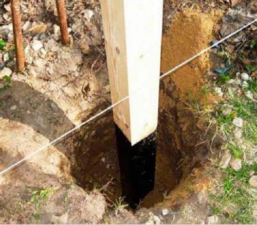 Защита дерева в земле. Предварительные работы